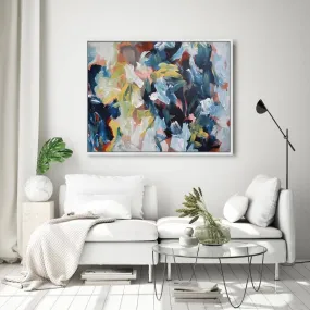 Abstract 446 Framed Canvas