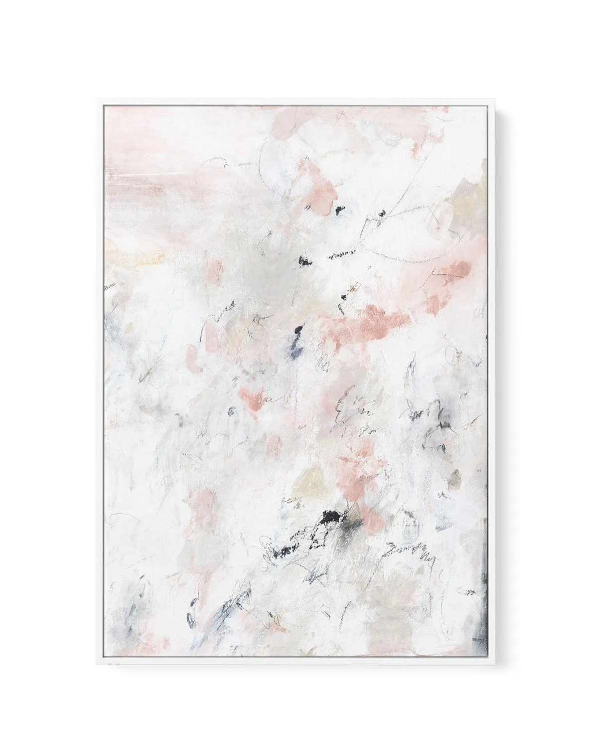 Abstract Blush II | Framed Canvas Art Print