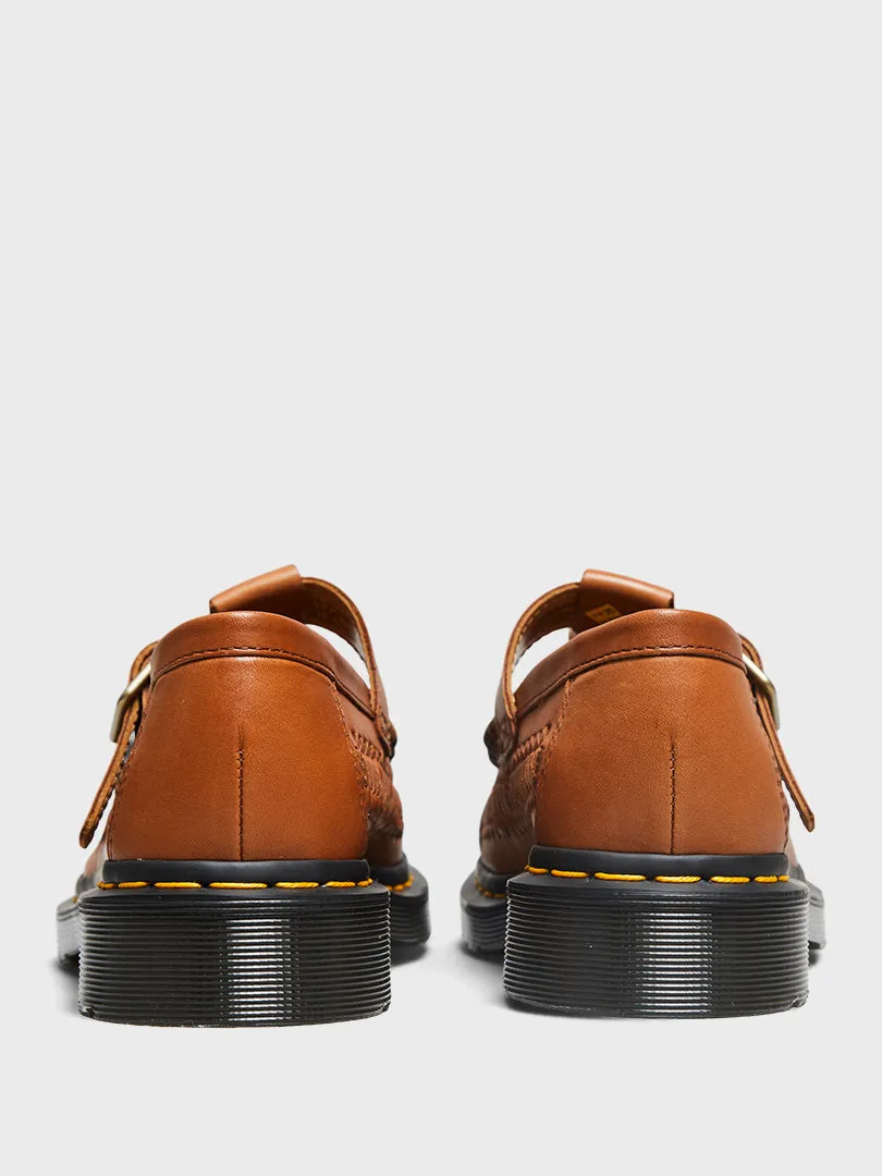 Adrian T Bar Shoes in British Tan Classic Aniline