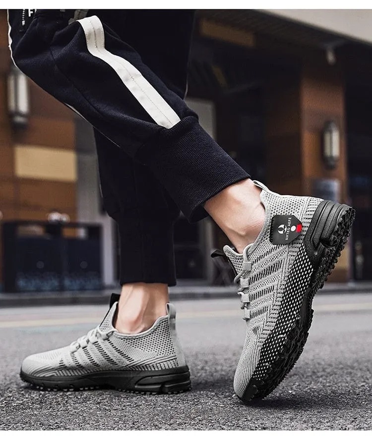 British Style Cool Simple Mesh Sneaker Men