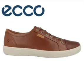 Ecco Soft V.I.I Laced Cognac Shoes Brown