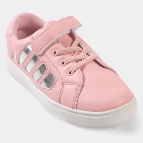 Girls Sneakers JS-2204 - Silver/Pink