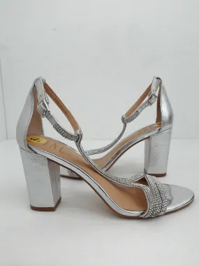 INC International Concepts Women's Keyla Silver Heeled Sandal Size 5.5 M