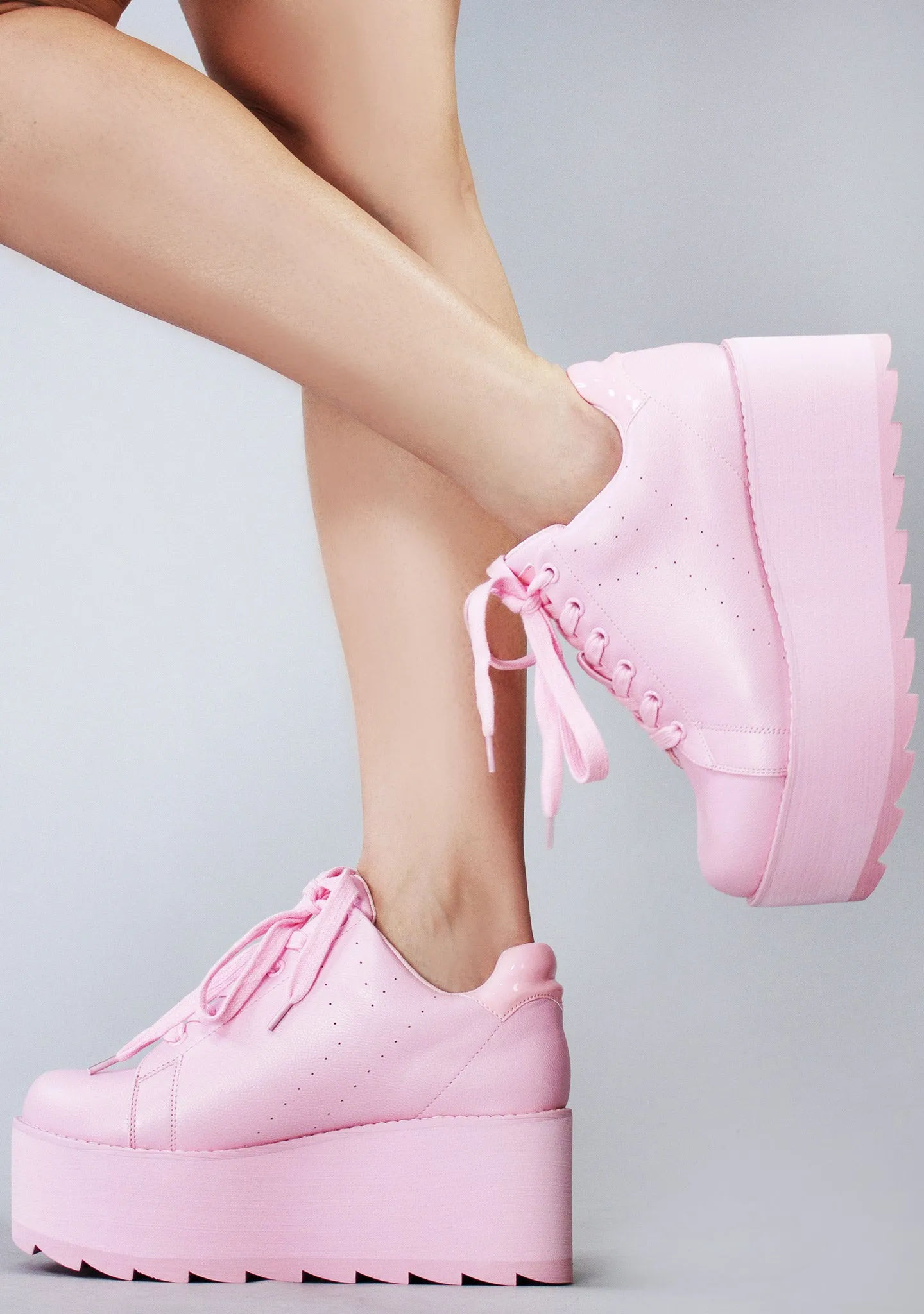 Lala Platform Sneakers in Pink