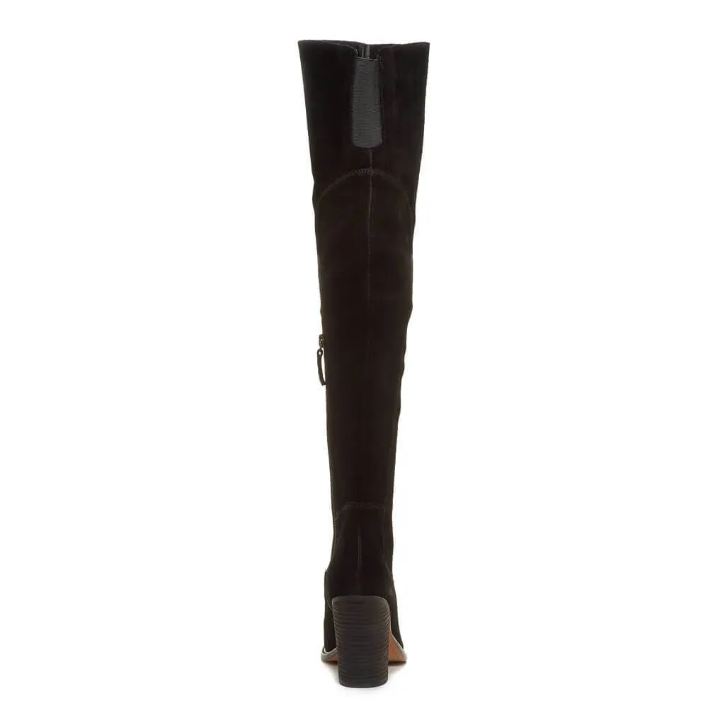 Logan Black Over The Knee Boots