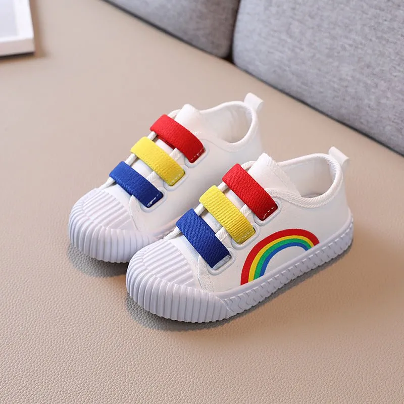 Lollipop Rainbow Canvas Shoes