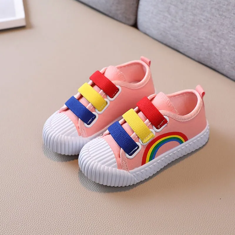 Lollipop Rainbow Canvas Shoes