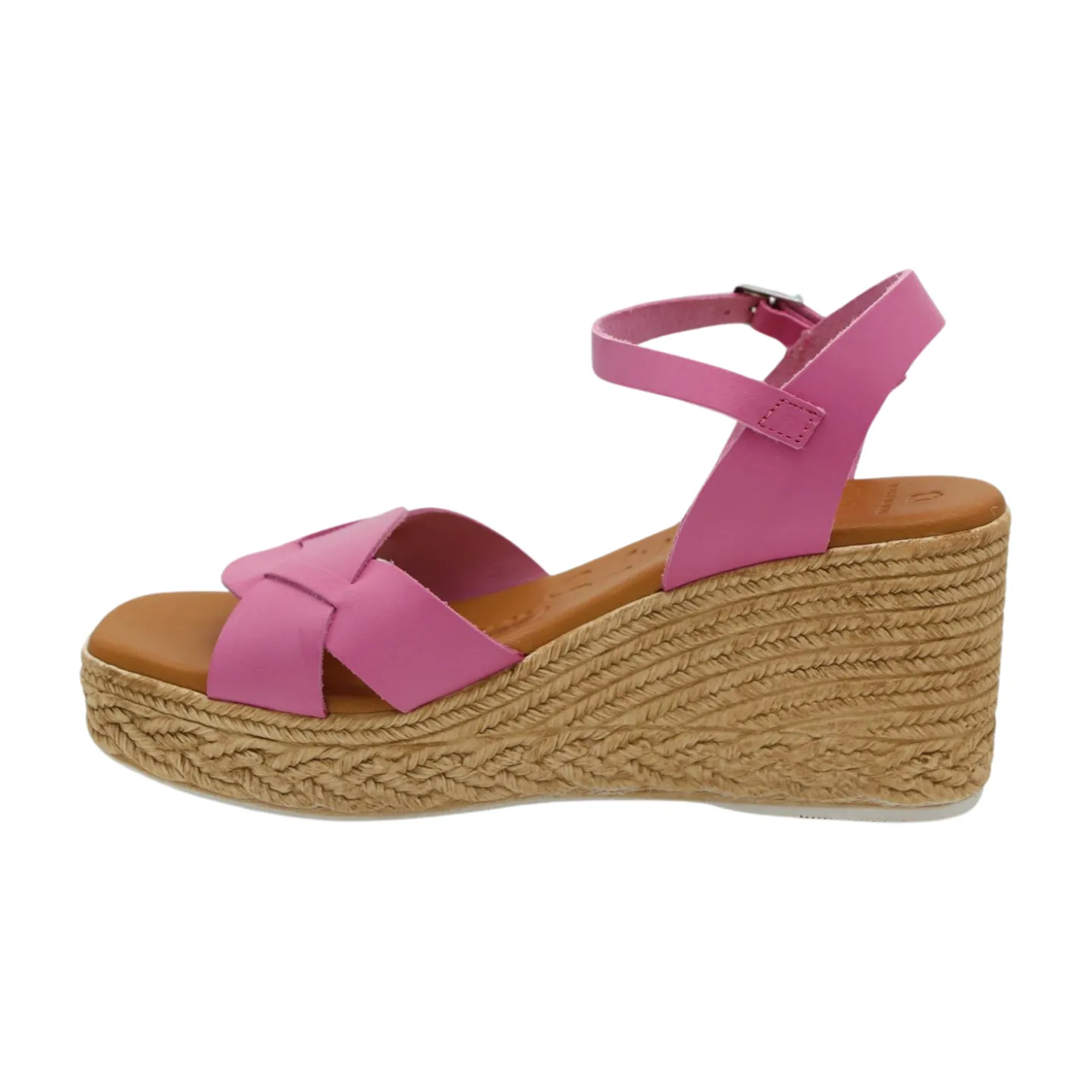 OH MY SANDALS Pink High Wedge Sandal 5460