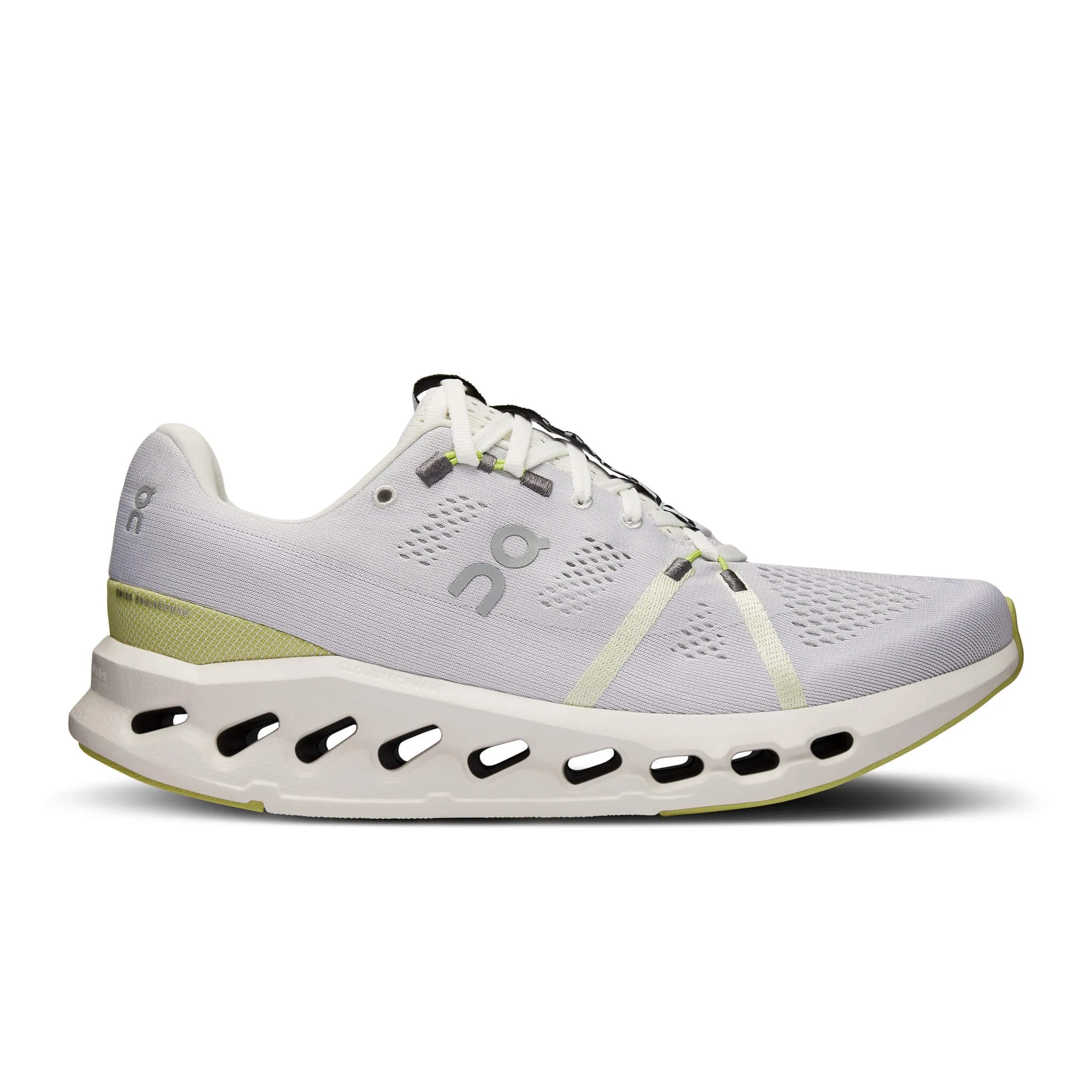 On | Men's Cloudsurfer Running Shoes - White/Sand