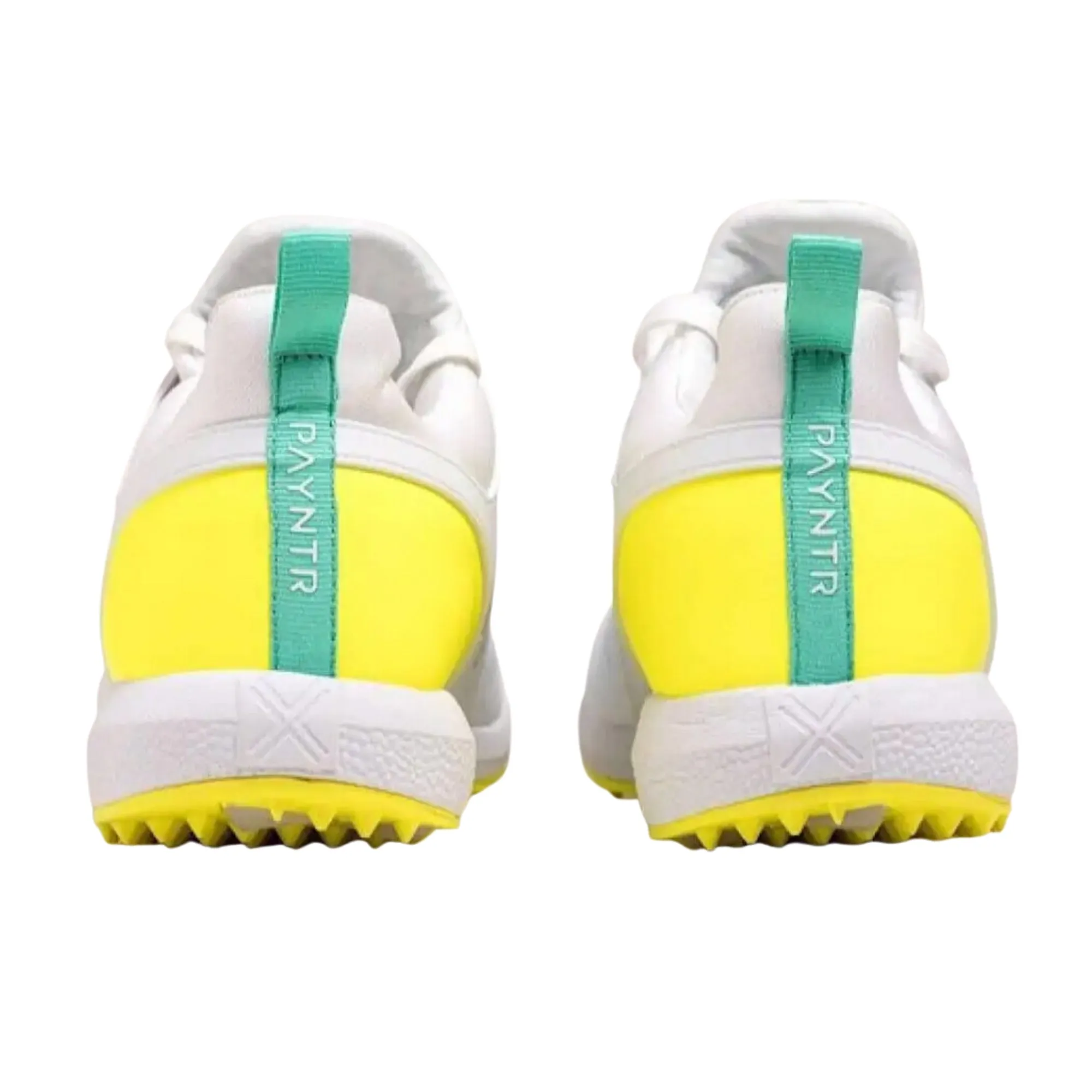 Payntr Cricket Shoes, X-MK3-Evo-Pimple All Rounder Cricket Shoes - White/Yellow