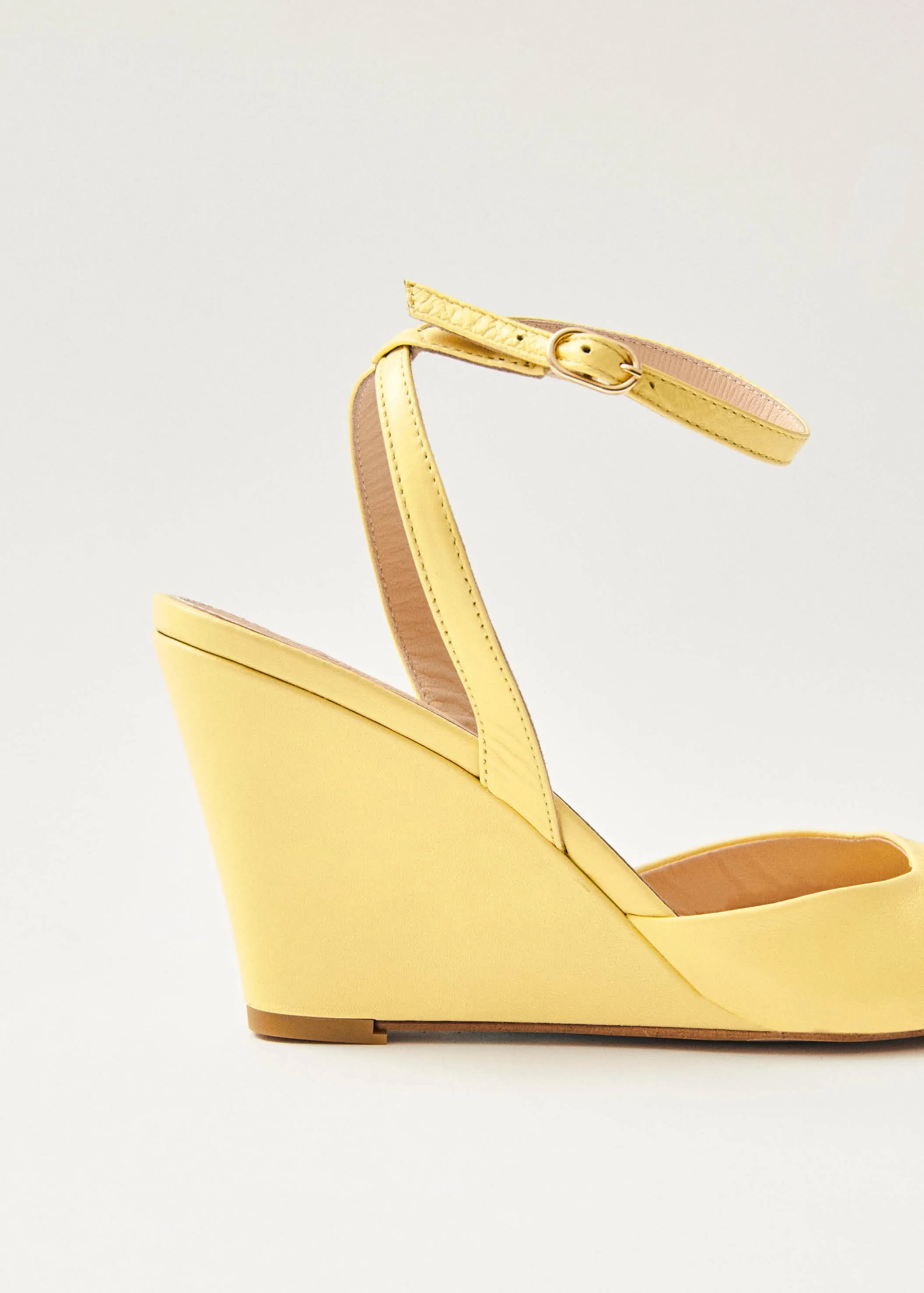 Riya Yellow Leather Sandals