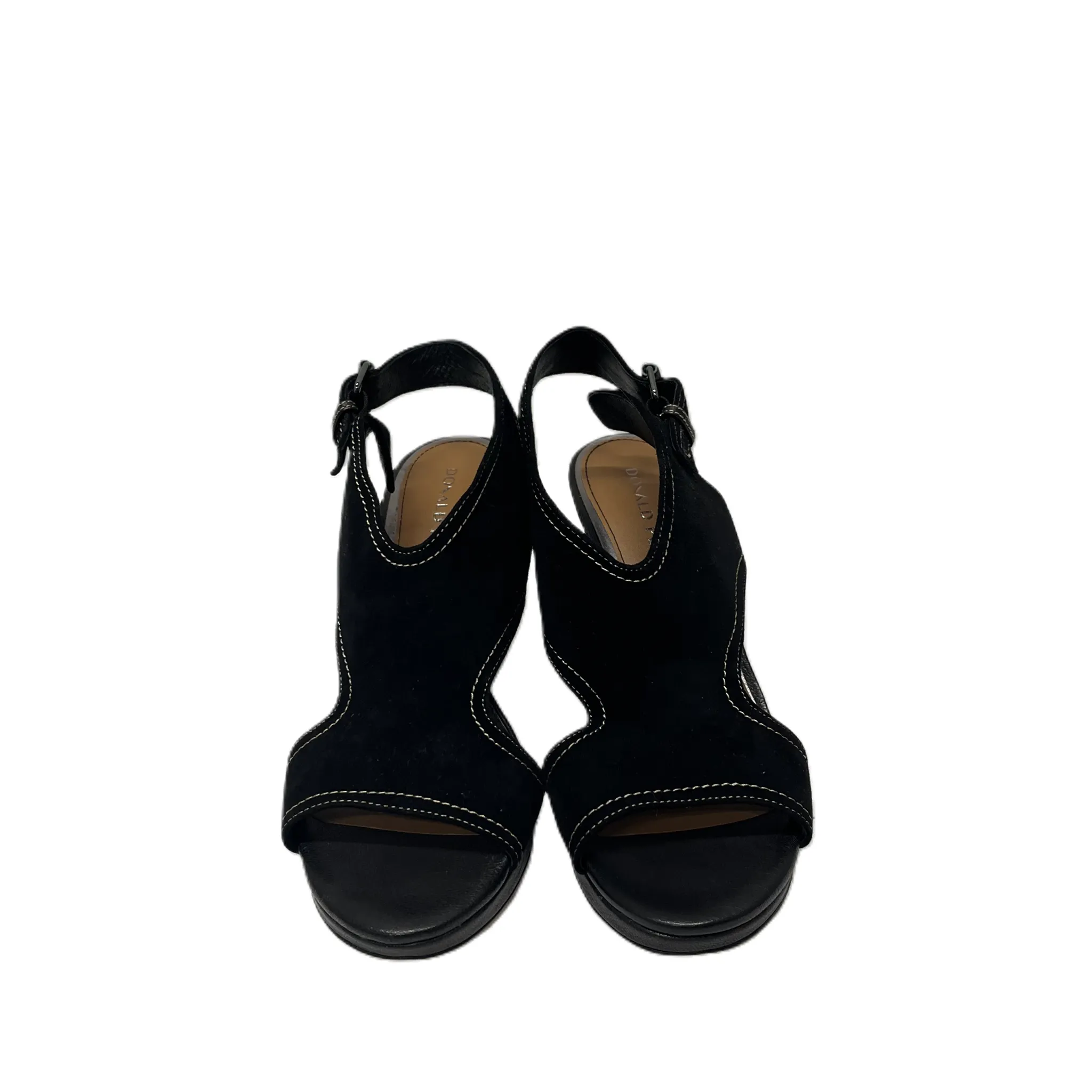 Sandals Heels Platform By Donald Pliner In Black, Size: 7.5