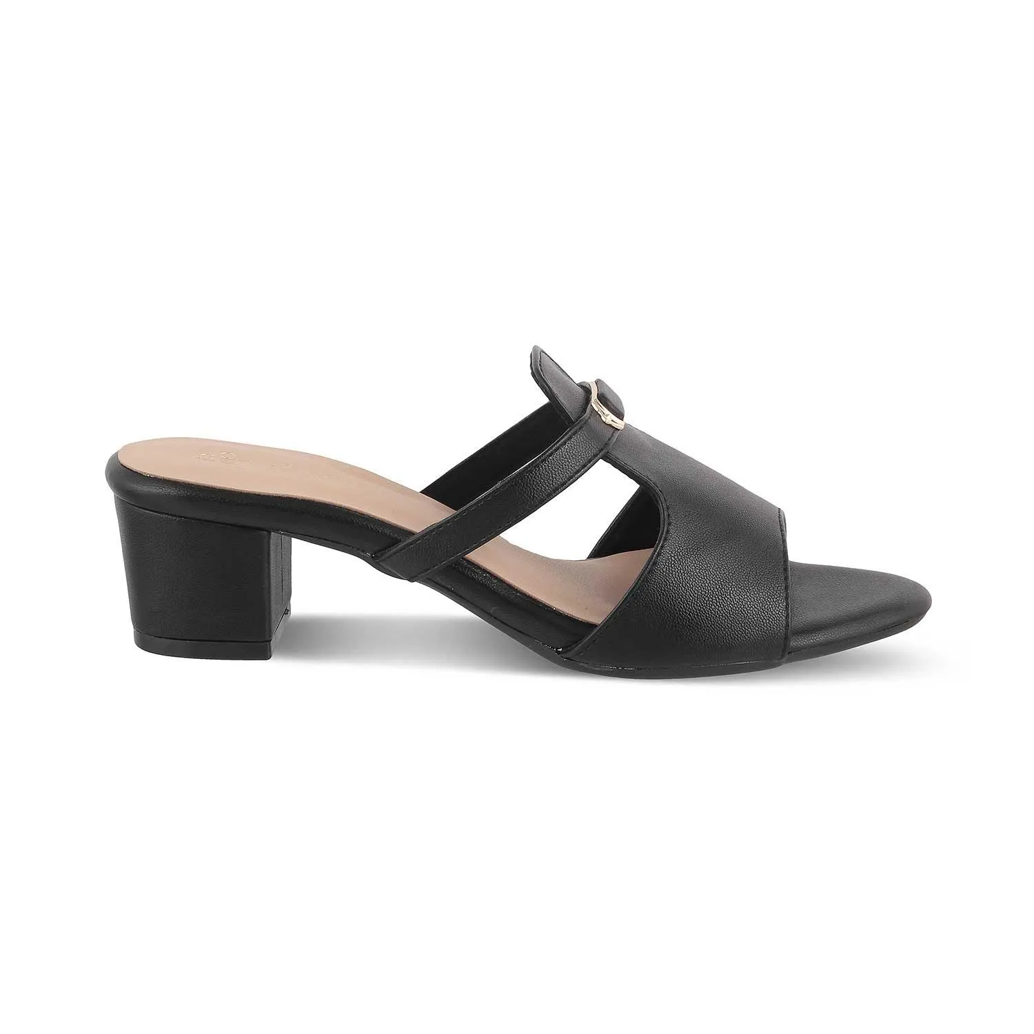 The Miso Black Women's Dress Block Heel Sandals Tresmode